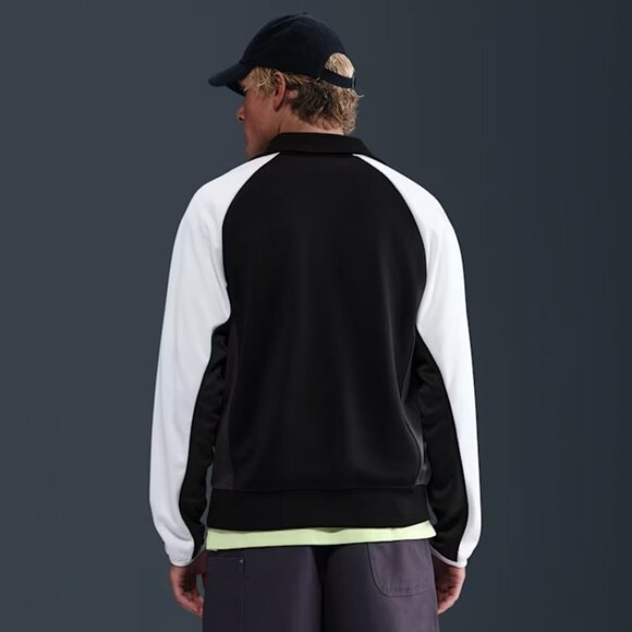 NEW w/ Tag Nike Air Men's Poly-Knit Full-Zip Jacket Black/White/Anthracite/Black - Picture 4 of 6